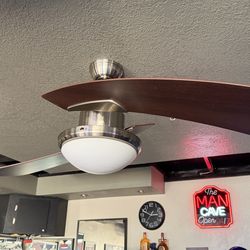 Allen + Roth 2 blade fan with light and remote