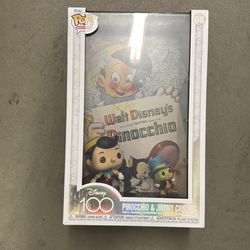 Funko Pop Pinocchio & jiminy cricket movie poster