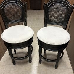 Ethan Allen Swivel Barstools (Set of 2)