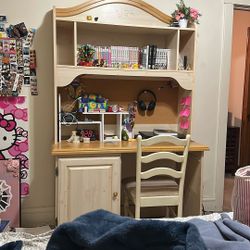 Vintage desk with matching chair , part of the Kathy Ireland princess bouquet seth