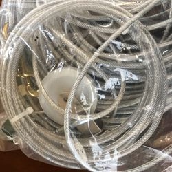 Heavy Duty Dog Cable 100- feet, Large Dog Tie Out Cable, Silver