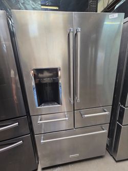 KITCHENAID 5 DOOR STAINLESS STEEL REFRIGERATOR