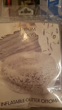 Inflatable Glitter Ottoman