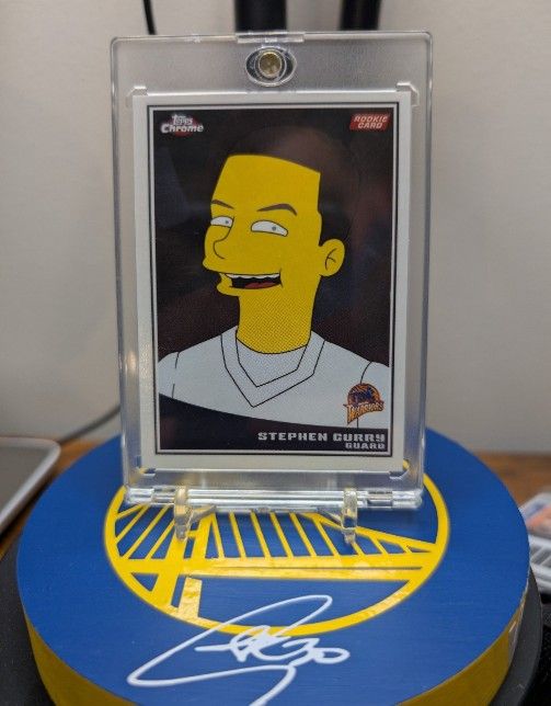 Stephen Curry Rookie Custom Simpsons Style