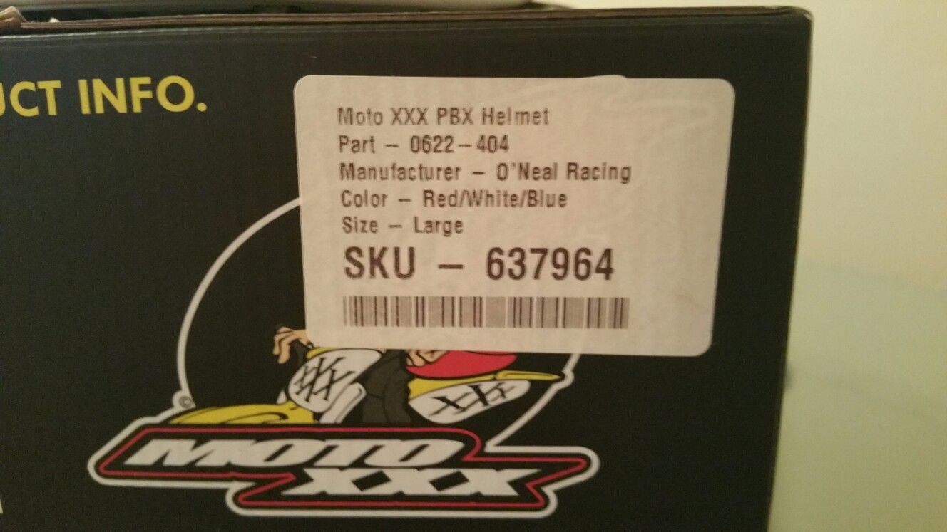 O'Neal Racing Motto XXX PBX motocross helmet size Large for Sale in  Oklahoma City, OK - OfferUp
