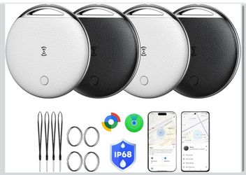 🆕 in 📦 4Pack Air Tag for Android,and Apple Find My IP68Waterproof,100dB Loud Alert,230mAh Replaceable CR2032Battery,Dual-System Smart Tag for Wallet