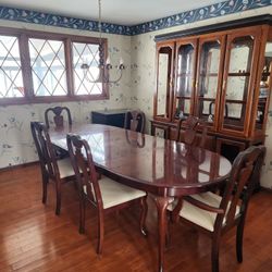Dining Room Table and Six Chairs