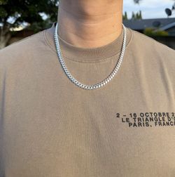 Cuban Link Silver Chain 22”