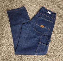 Used Carpenter Denim Pants For Working / Sizes 34, 36, 38, 40, 42 & 44