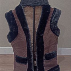 Warm Fur Vest! 100% Sheep Skin/fur