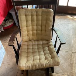 Cherry Wood Antique Rocking Chair  Please Check My Other Listings 
