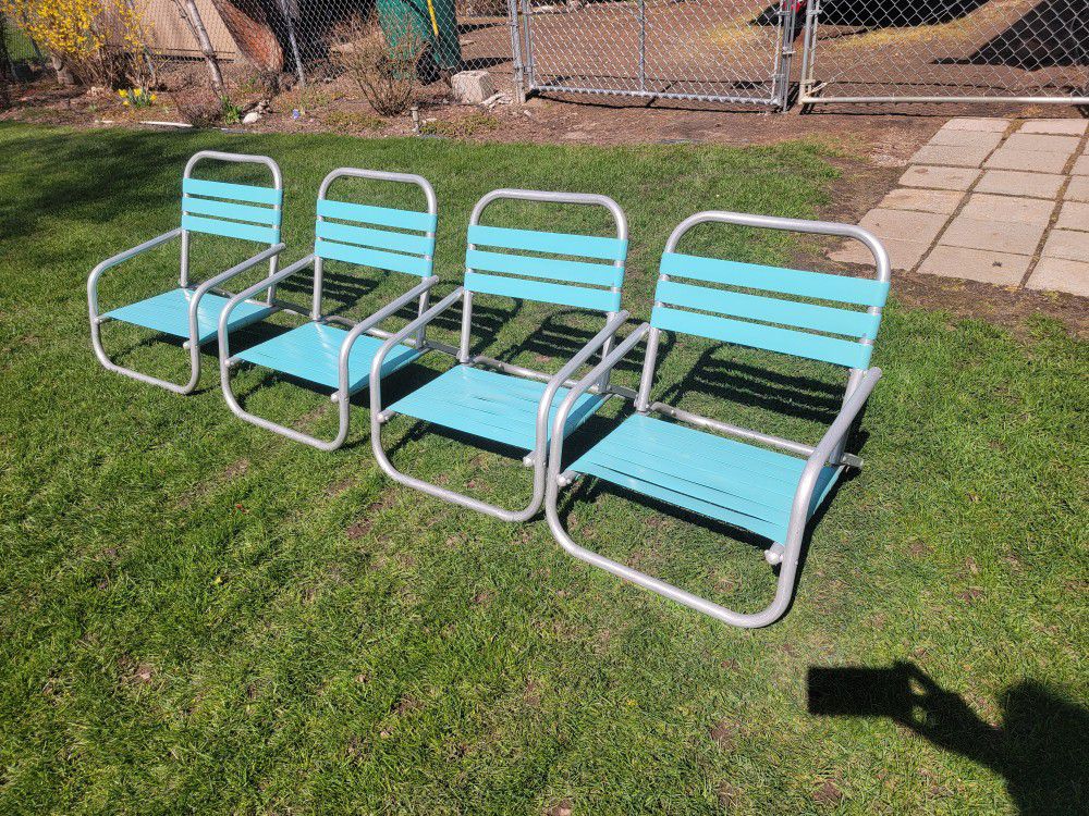 4 Beach, Event Or Relaxing Chairs