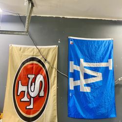 5x3 FLAGS DODGER AND 49ER