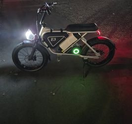 ⚡ E3 Electric Bike NEW – Moped Style Fat Tire / Bicicleta Nueva 🔥
