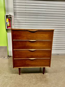 Vintage walnut tall dresser