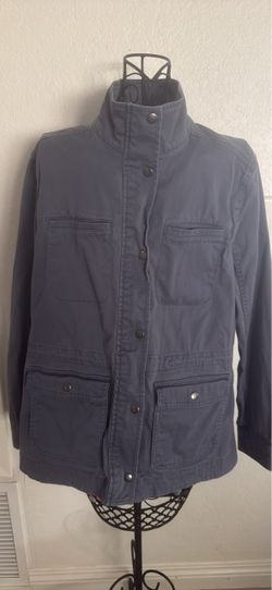 L. L. Bean Blue-Gray Utility Jacket with Snap Buttons