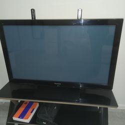 Panasonic 43 Inch TV and Table