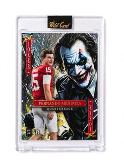 Las Vegas Raiders Fernando Mendoza Wild Card Joker 1/1 Rookie Card