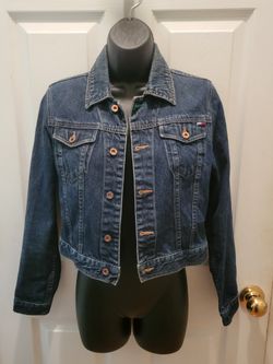Vintage Tommy Hilfiger Womens Jean Jacket, Size Small, Medium Wash