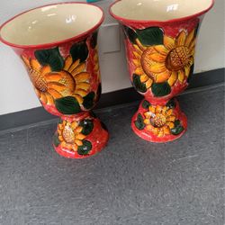 Copas de ceramica para plantar