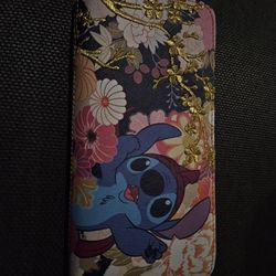 Loungefly Stitch Floral Zip Wallet – Excellent Condition