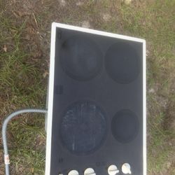 GE Electric Drop In  Glass Stove Top