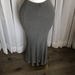 Mineral Wash Ribbed Mermaid Skirt Size S (oversized)