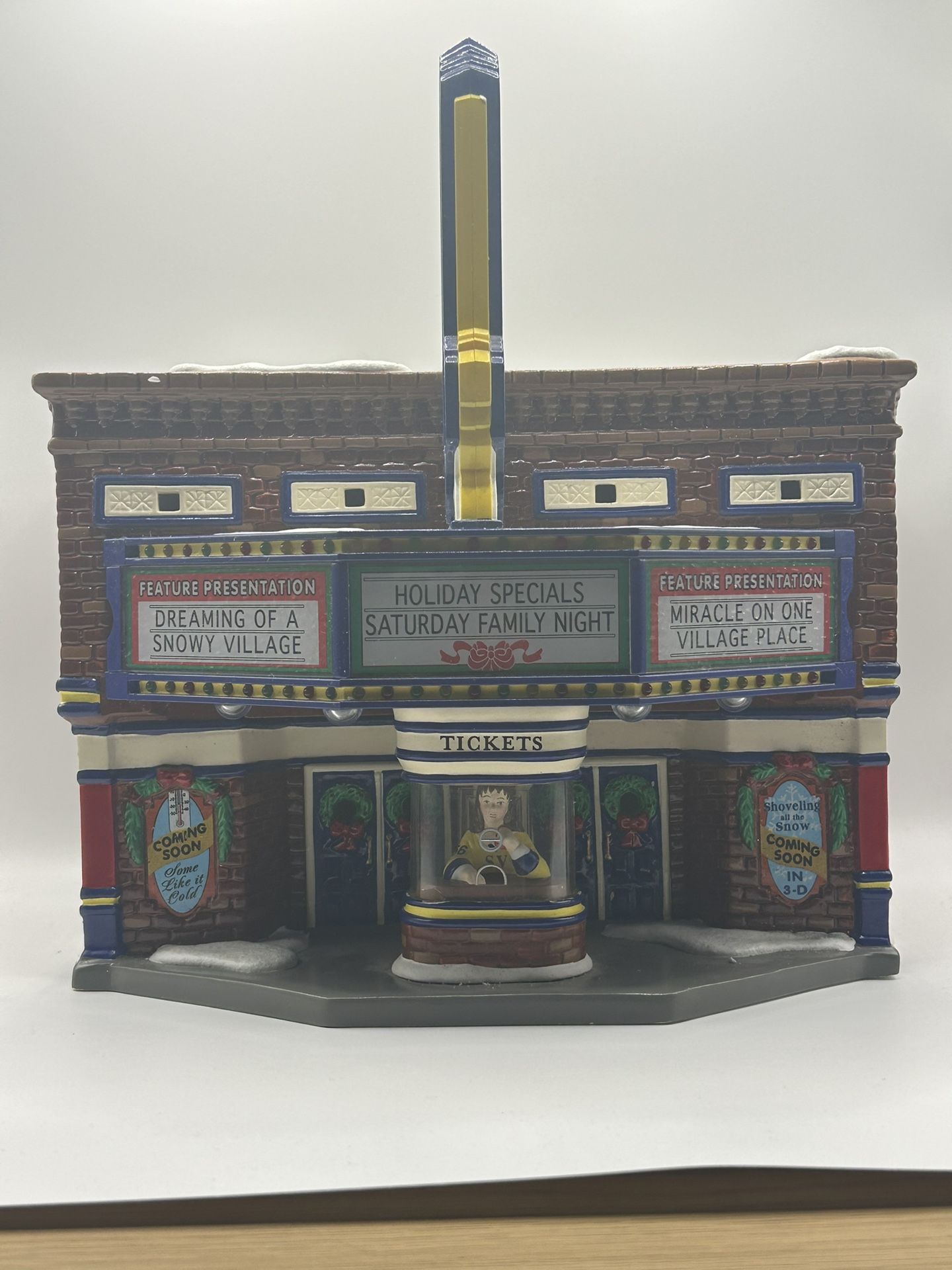 Department 56 Cinema 56 Snow Village Collectible 56.54978 Retired 1999 Vintage