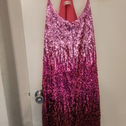 Pink Sequins Dress 