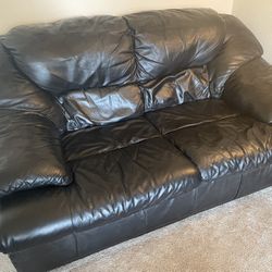 Leather Loveseat