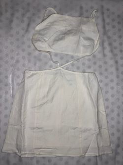Size S White Cut-Out Mini Dress