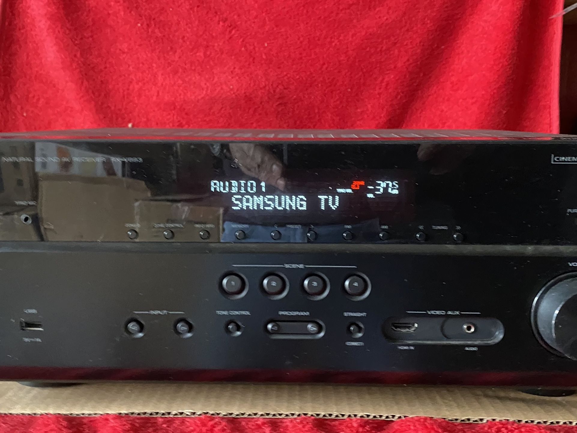 Yamaha RX-683 7.2 Channel 4k Ultra HD Network 4k AV Receiver Dolby Atoms & DTS Surround Sound WiFi Bluetooth Open Box Barley Used