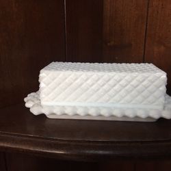 Gorgeous Milk Glass Butter Dish