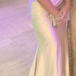 Champagne Gold Prom Dress