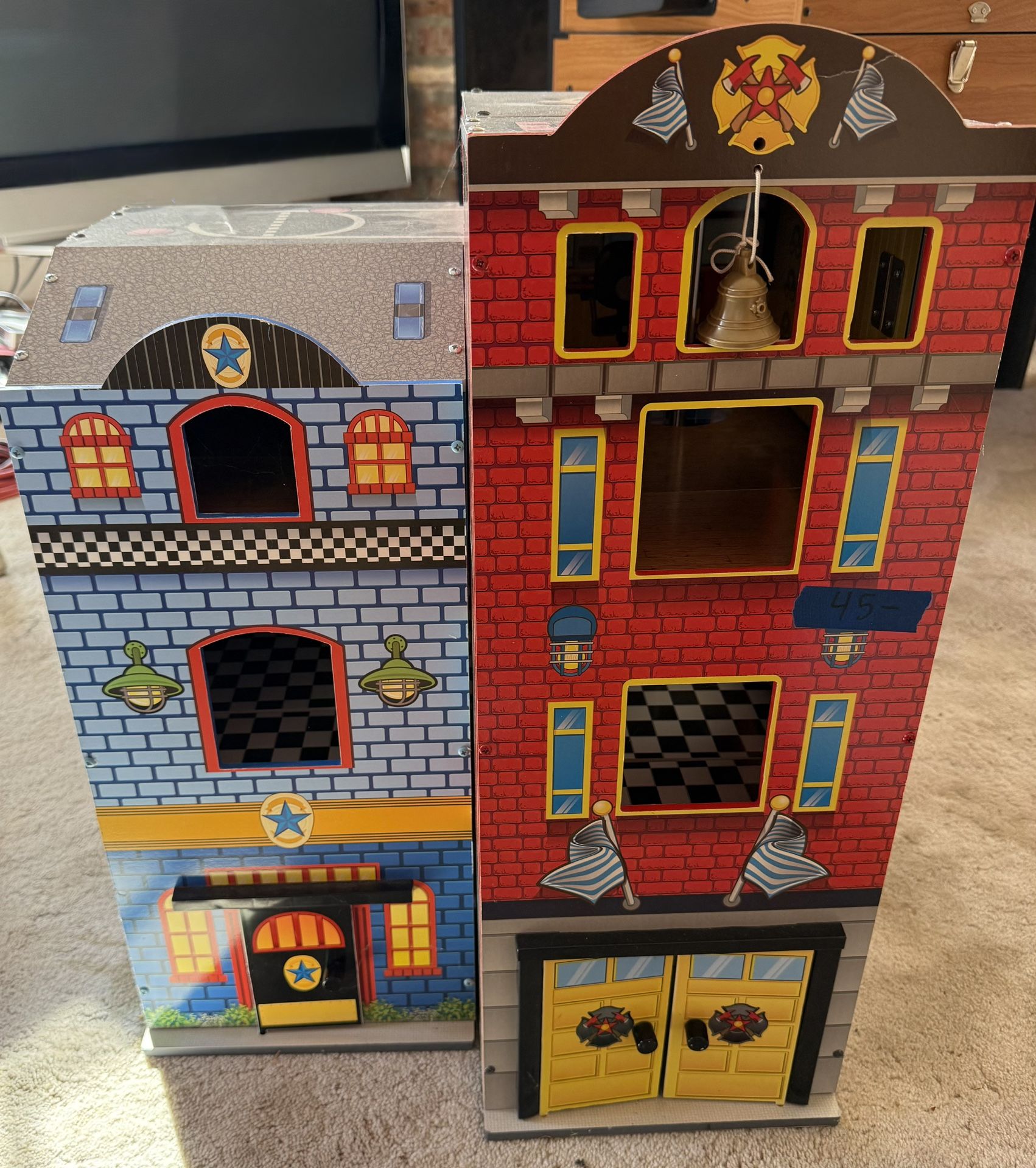 KidKraft Everyday Heroes Wooden Playset 3-Story