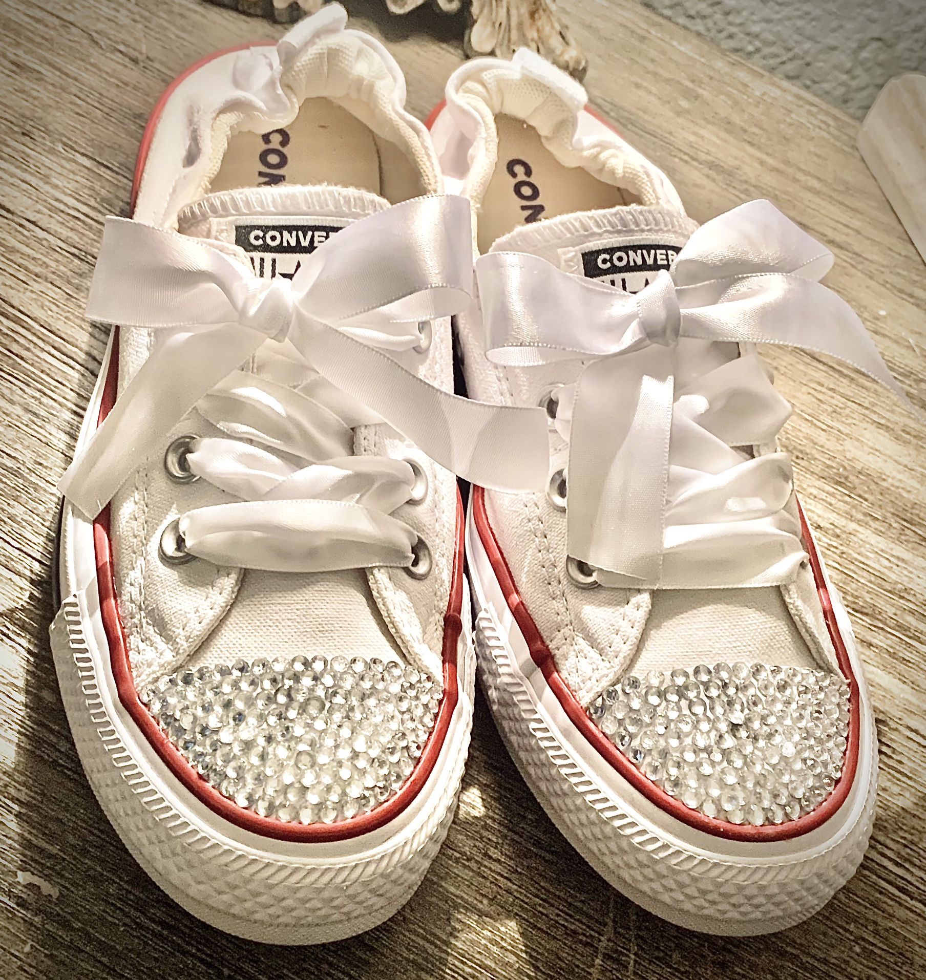 Bridal Glam Rhinestone Converse