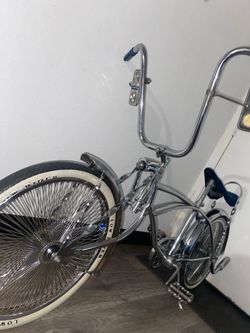 Custom chrome lowrider bike