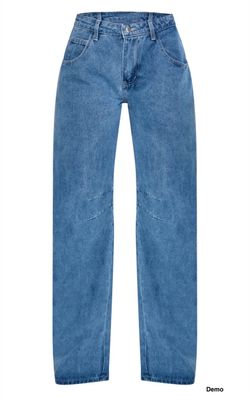PrettyLittleThing Seam Detail Barrel Jeans (UK12/Medium)