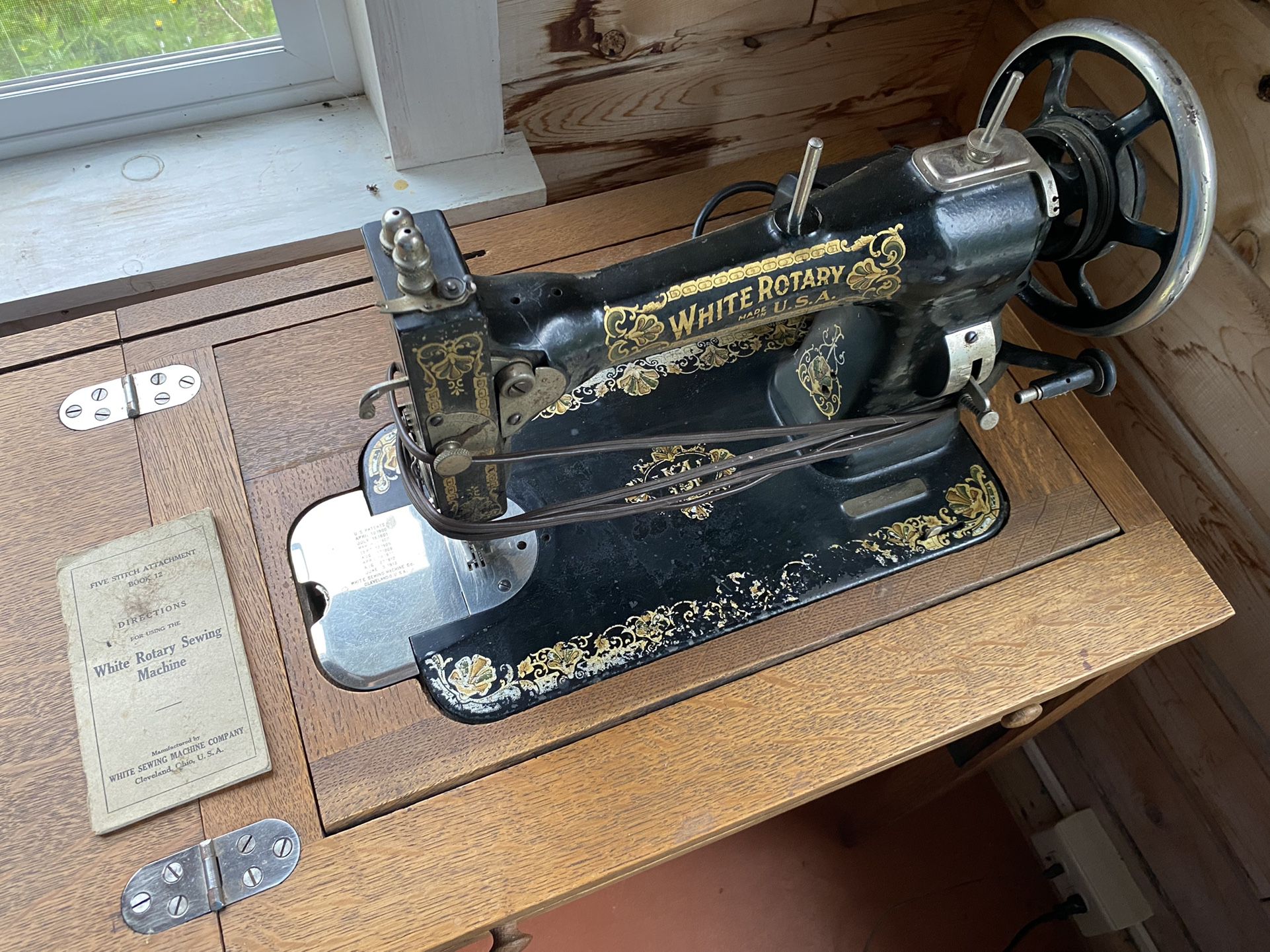 Sewing machine by White. 1883 from Bend, Oregon
