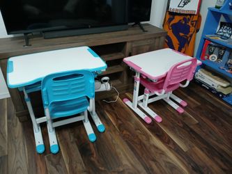 2 Adjustable Kids Desks