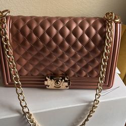 Ross Gold Hand Bag 