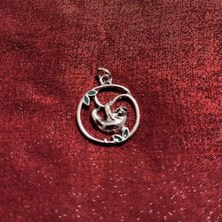 Silver Sloth Necklace Charm Pendant 