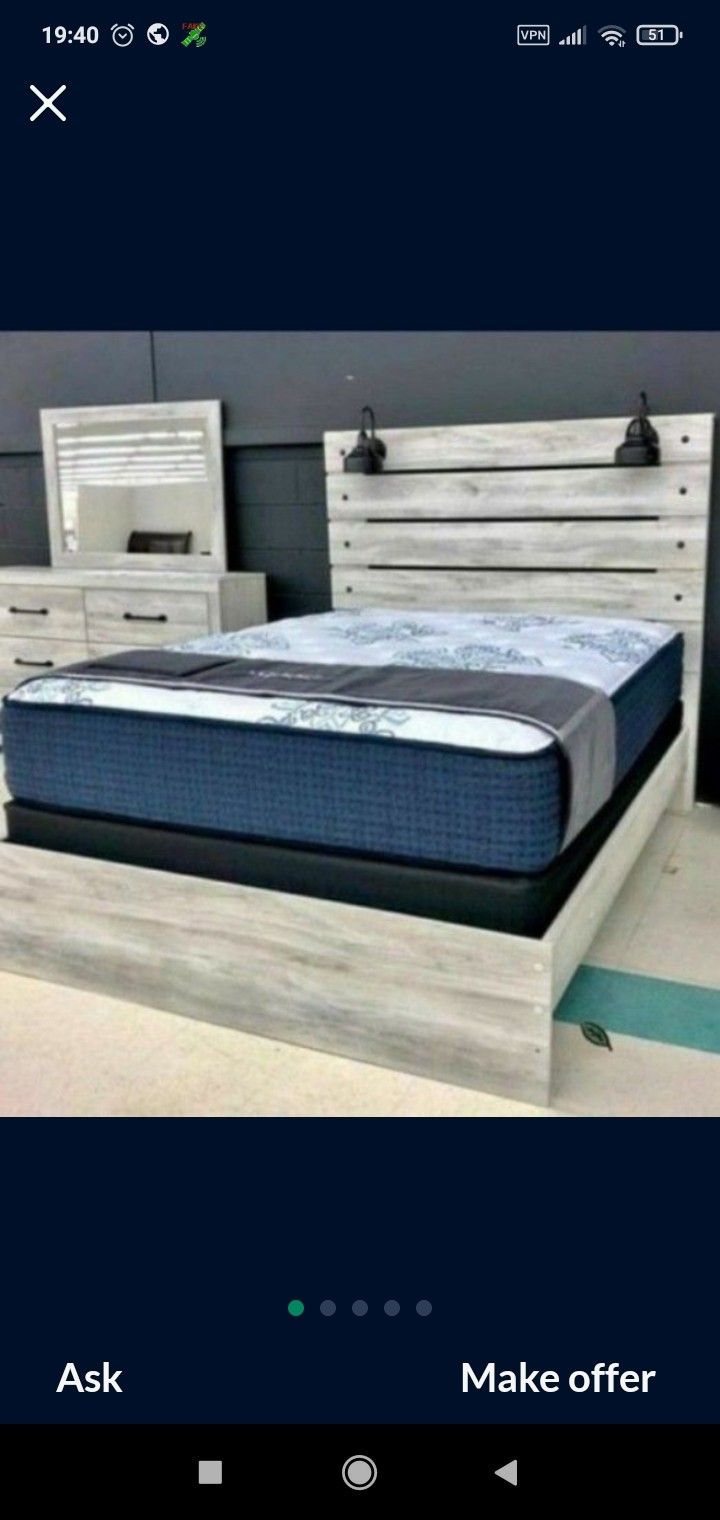 Cambeck Whitewash Bedroom Set Same Day Delivery