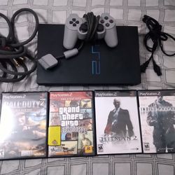 PlayStation 2 S-Video + 4 Game Bundle