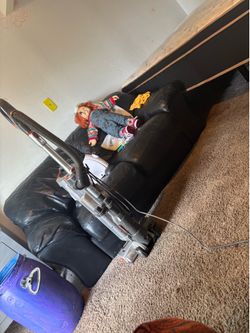 black small couch