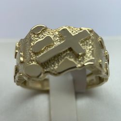 14k Gold Nuggets Ring.New