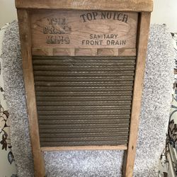 vintage The Brass King Top Notch #801 washboard made by the National Washboard Company