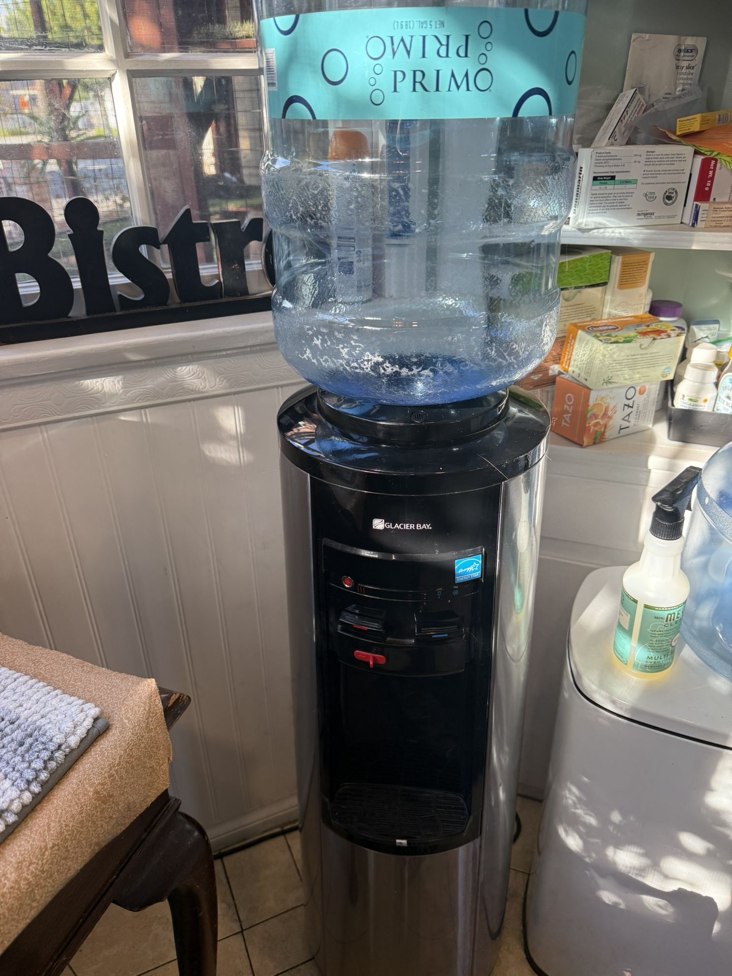 Glacier Bay Water Dispenser + 4-5gal Refill Bottles 