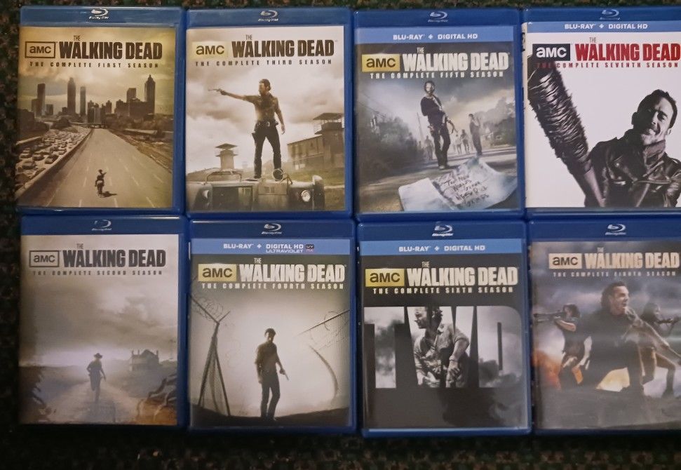 Walking Dead Season 1-8 On Blu-ray