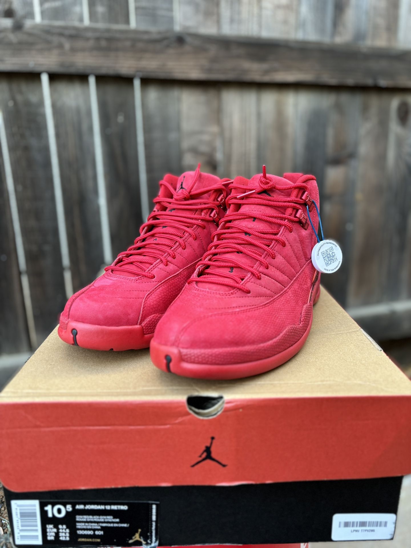 Nike Air Jordan 12 Gym Red Suede Size 10.5